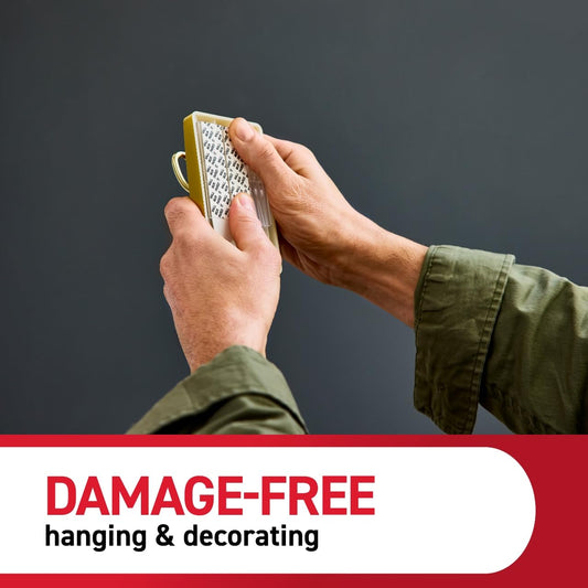 Command™ X-Large Satin Brass Triple Hook 17038BR-2ES, 2 Hooks, 6 Strips, 2 Pack