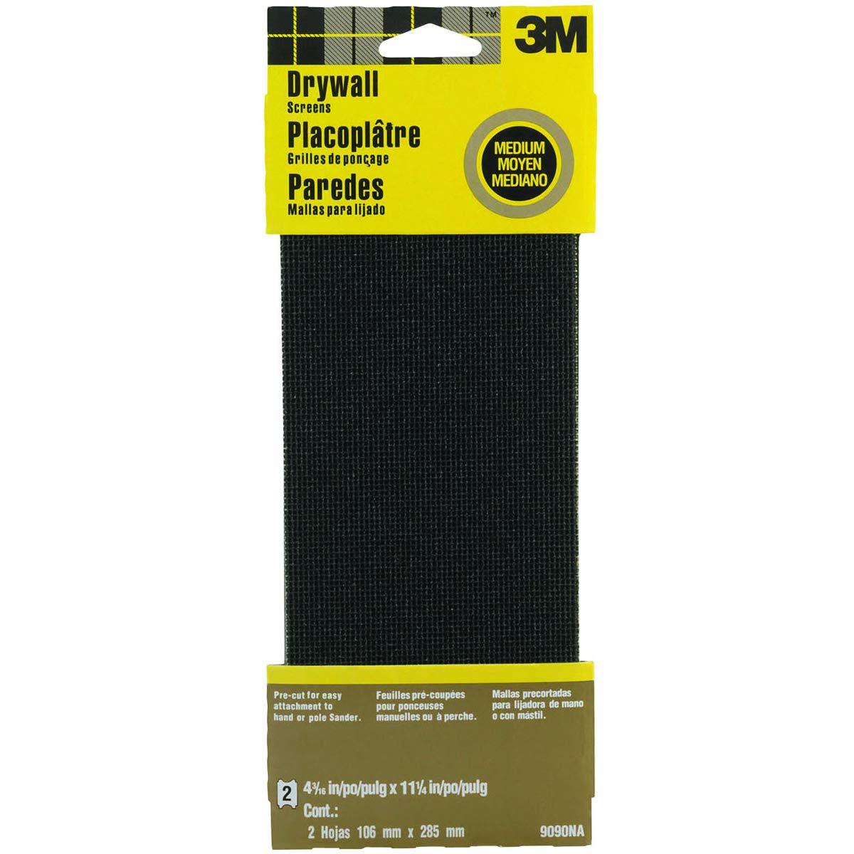 3M™ Sanding Screen Medium 9090NA, 4-3/16 in x 11-1/4 in
