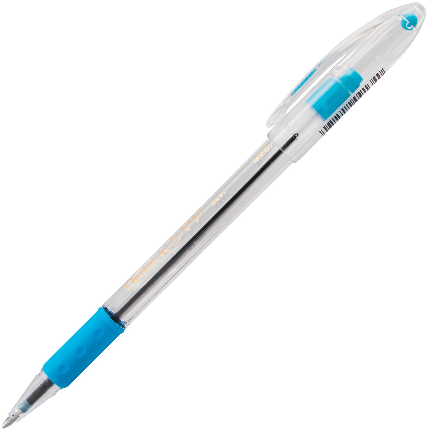 RSVP Ballpoint Pen, (1.0mm) Medium Line, Sky Blue Ink (BK91-S)