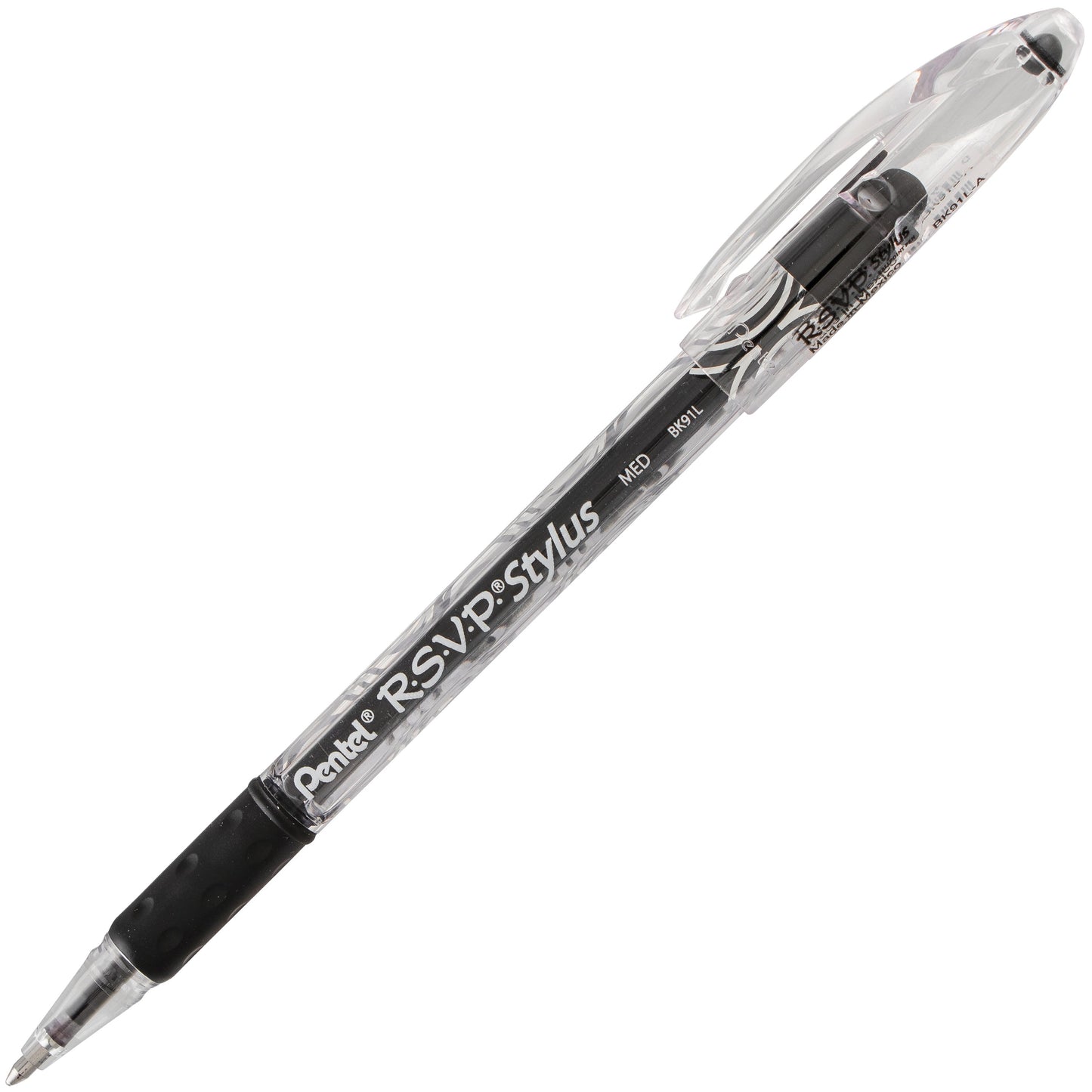 RSVP STYLUS Ballpoint Pen, (1.0mm) Medium Line, Black Ink (BK91L-A)