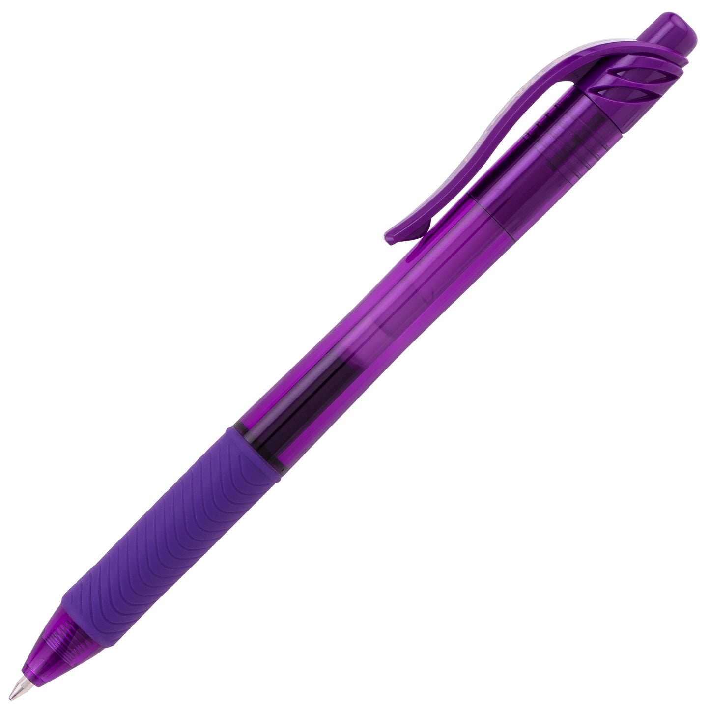 EnerGel-X Retractable Liquid Gel Pen, (0.7mm) Metal Tip, Medium Line, Violet Ink (BL107-V)