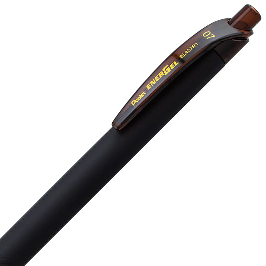 EnerGel Kuro Liquid Gel Pen, (0.7mm) Medium line, Brown Ink (BL437R1-E)