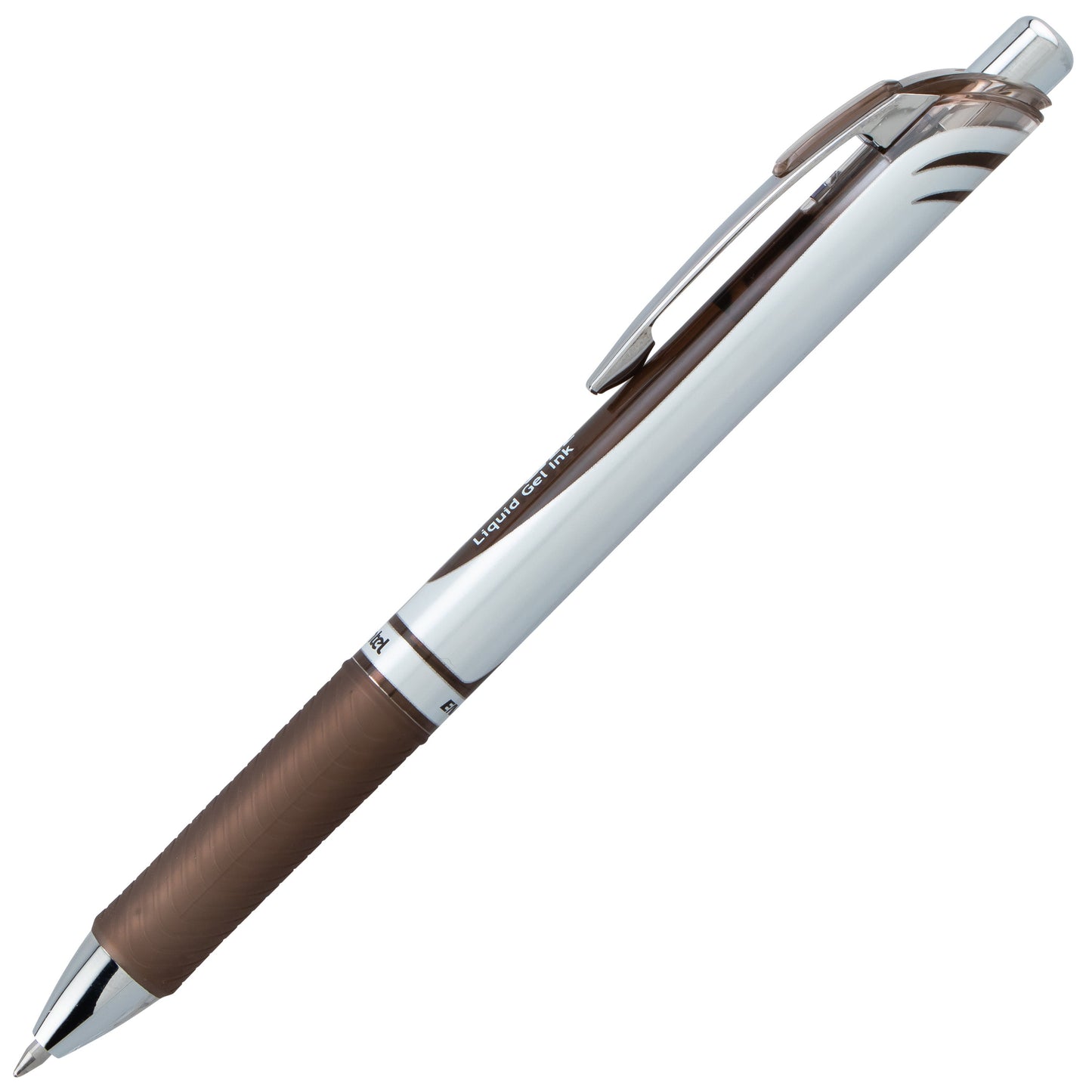 EnerGel RTX Retractable Liquid Gel Pen, (0.7mm) Medium line, Sepia Ink (BL77-SP)