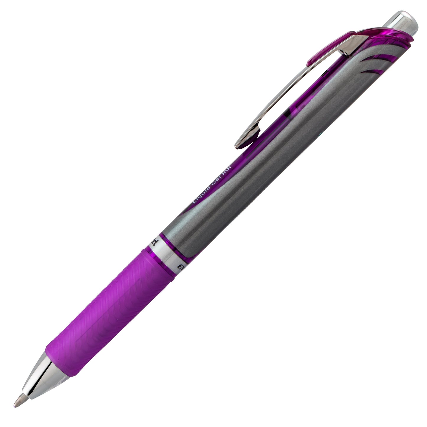 EnerGel RTX Retractable Liquid Gel Pen, (1.0mm) Metal Tip, Bold Line, Violet Ink (BL80-V)