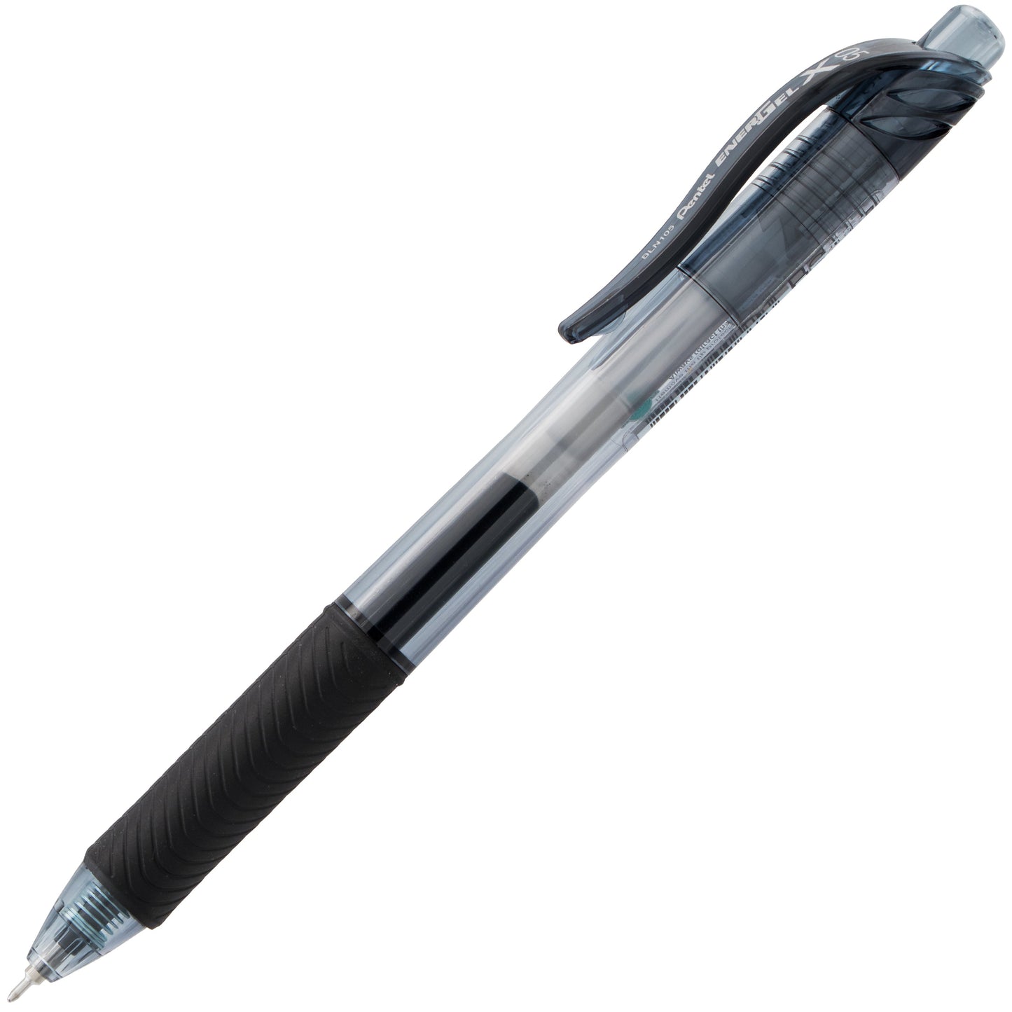 EnerGel-X Retractable Liquid Gel Pen, (0.5mm) Needle Tip, Fine Line, Black Ink (BLN105-A)
