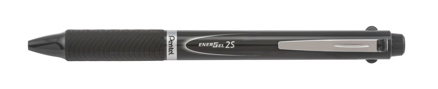 EnerGel 2S Multi-Function, 2-Ink + Pencil, (0.5mm) Fine Line, Black/Red Ink/0.5mm Pencil, Dark Gray Barrel (BLW355N)