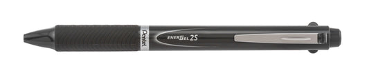 EnerGel 2S Multi-Function, 2-Ink + Pencil, (0.5mm) Fine Line, Black/Red Ink/0.5mm Pencil, Dark Gray Barrel (BLW355N)