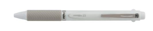 EnerGel 2S Multi-Function, 2-Ink + Pencil, (0.5mm) Fine Line, Black/Red Ink/0.5mm Pencil, White Barrel (BLW355W)