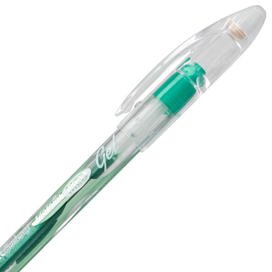 Sunburst Metallic Gel Pen, Medium Line, Permanent Green Ink (K908-MD)