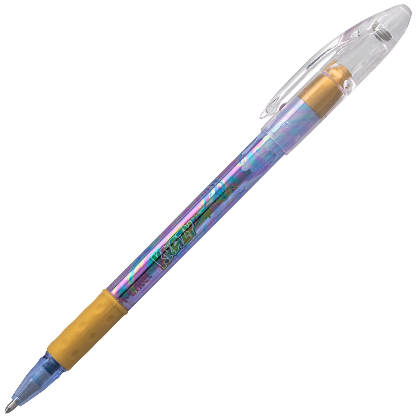 Krazy Pop Iridescent Gel Pen, (1.0mm) Bold line, Blue & Gold Ink (K91-DXC)