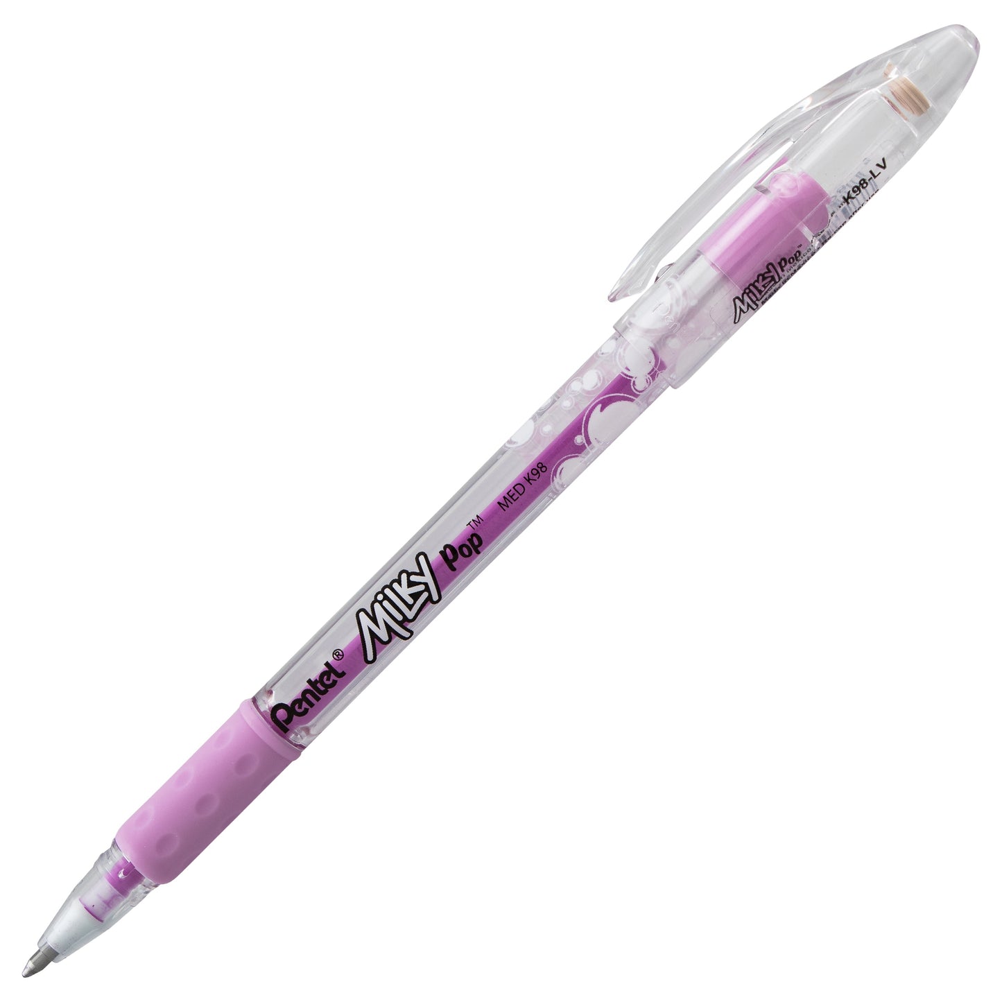 Milky Pop Pastel Gel Pen, (0.8mm) Medium Line, Violet Ink (K98-LV)