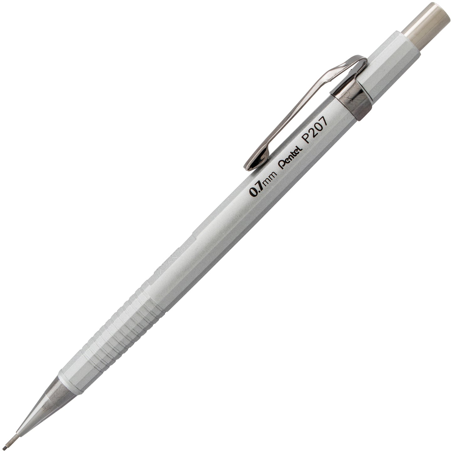 Sharp Mechanical Pencil (0.7mm) Metallic Silver Barrel (P207Z)