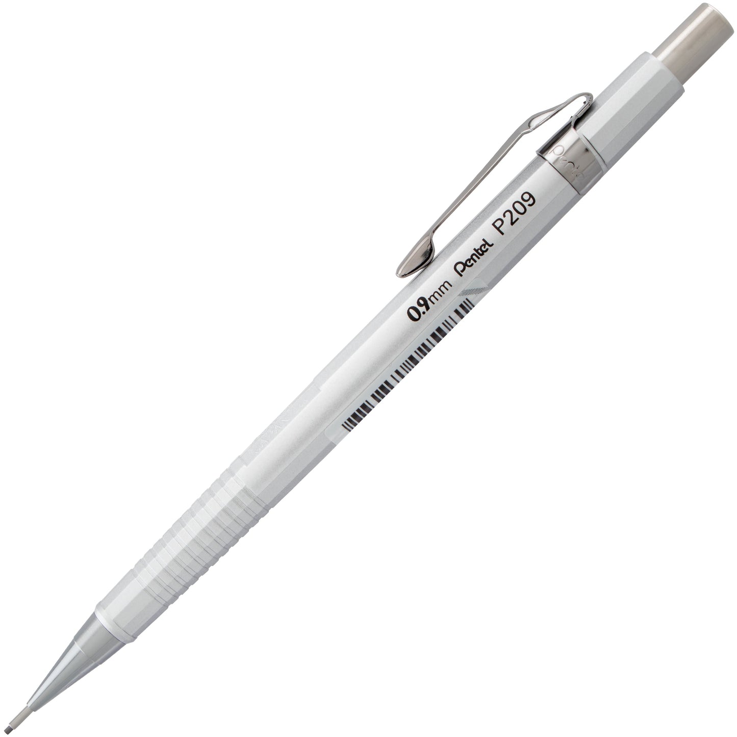 Sharp Mechanical Pencil, (0.9mm), Metallic Silver Barrel (P209Z)