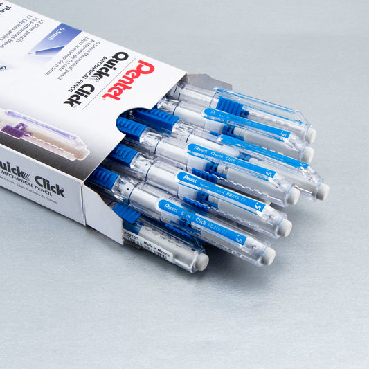 QUICK CLICK Mechanical Pencil (0.5mm), Blue Barrel (PD215C)