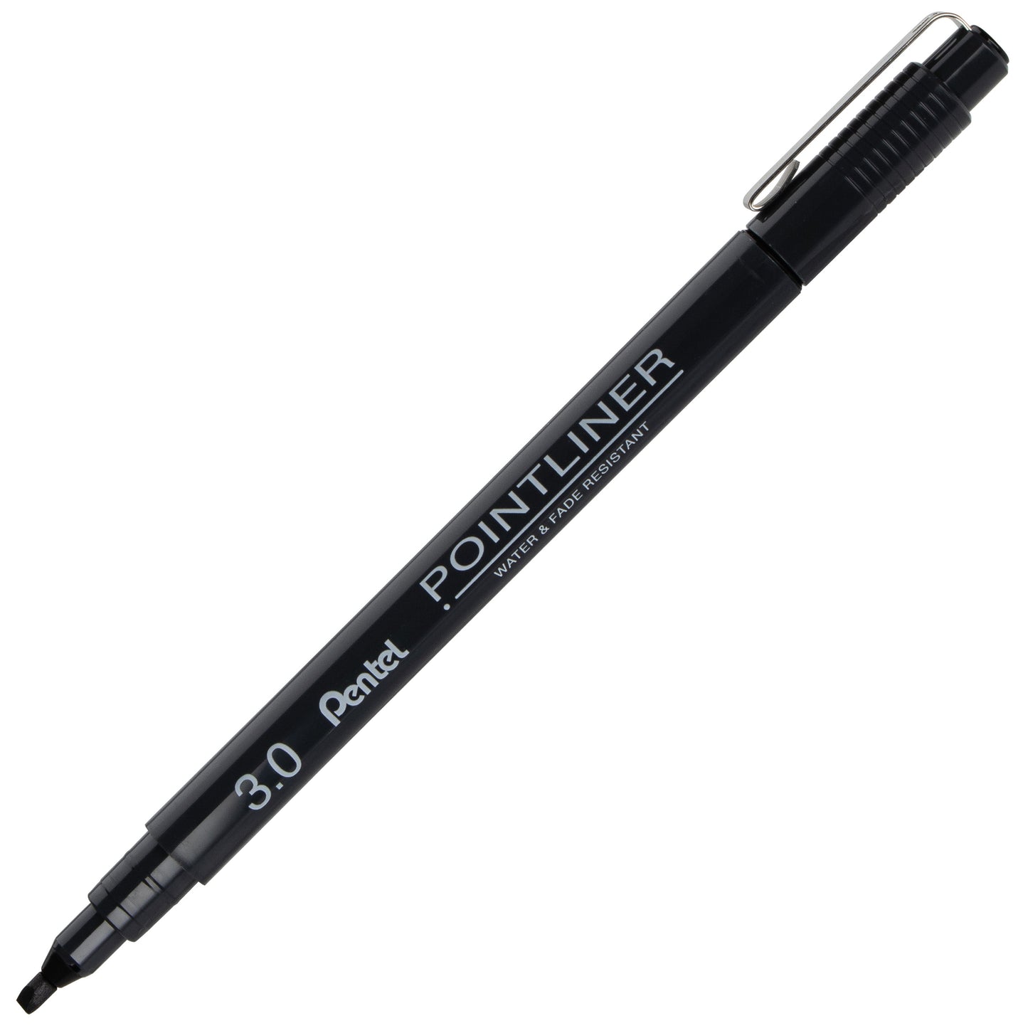 Pentel Arts Pointliner Pen, 3.0 mm Calligraphy Tip, Black Ink (S20P-C30A)
