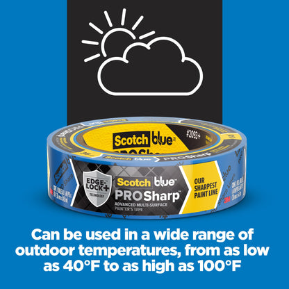 ScotchBlue™ PROSharp™ Painter's Tape 2093+-36AC3-P, 1.41 in x 60 yd (36mm x 54.8m), 3 rolls/pack, B2G1 Promo