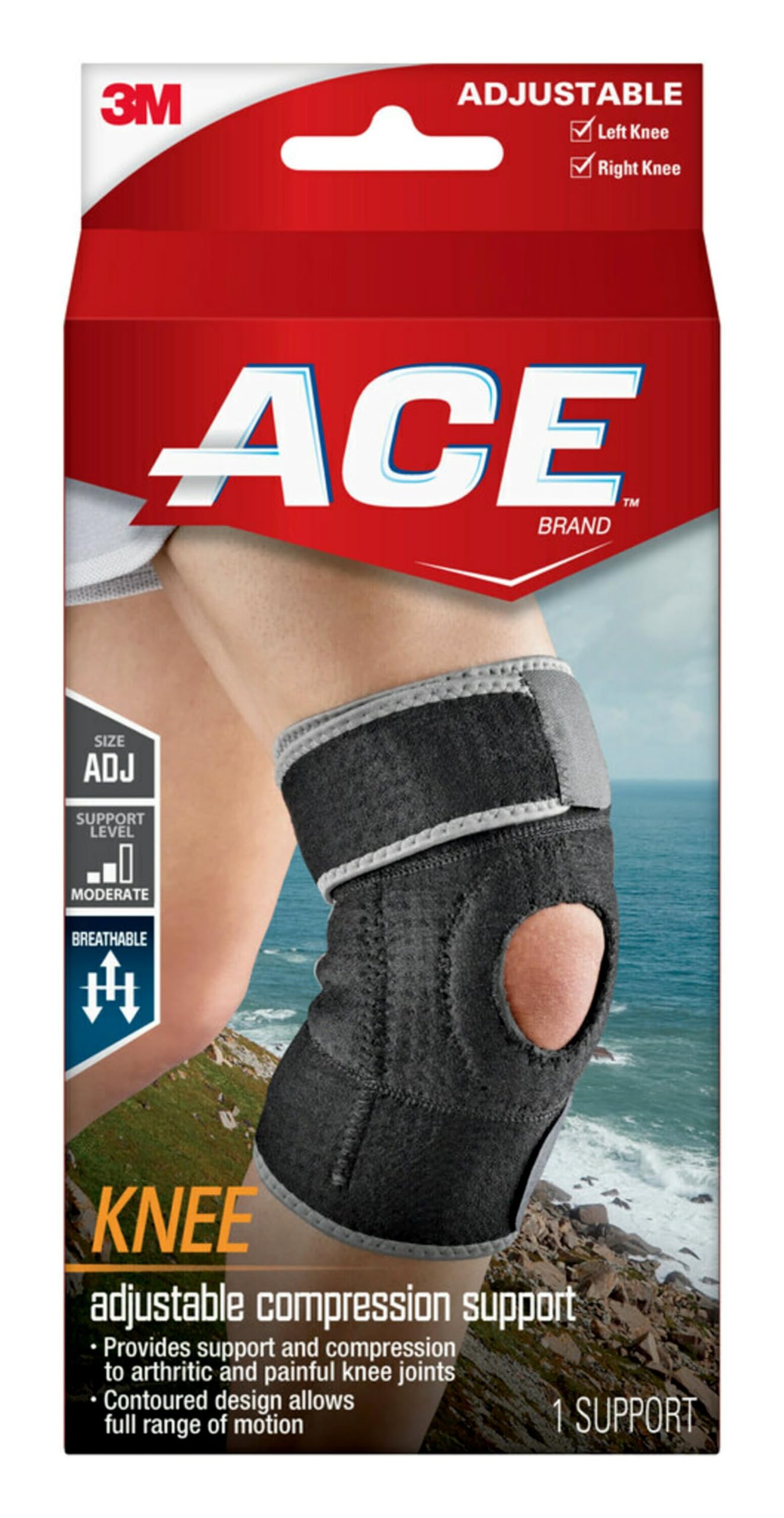 ACE™ Knee Support 207247, One Size Adjustable