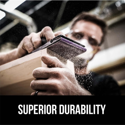 3M™ Pro Grade Precision™ Faster Sanding Sheets w/ NO-SLIP GRIP™ Backing SHR400-PGP-3T, 9 in x 11 in, 400 Gr, 3 Sht/Pk