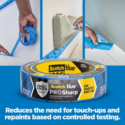 ScotchBlue™ PROSharp™ Painter's Tape 2093+-36AC3-P, 1.41 in x 60 yd (36mm x 54.8m), 3 rolls/pack, B2G1 Promo