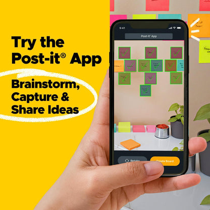 Post-it® Super Sticky Notes 622-18SSJOY-CP, Summer Joy, 100% PEFC, SGSCH-PEFC-COC-110078