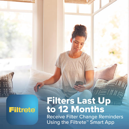 Filtrete™ Refillable Filter Refills 1000 MPR RFA01-4-2P-EC, 16 in x 25 in x 4 in (40.6 cm x 63.5 cm x 10.1 cm) 2 Filters