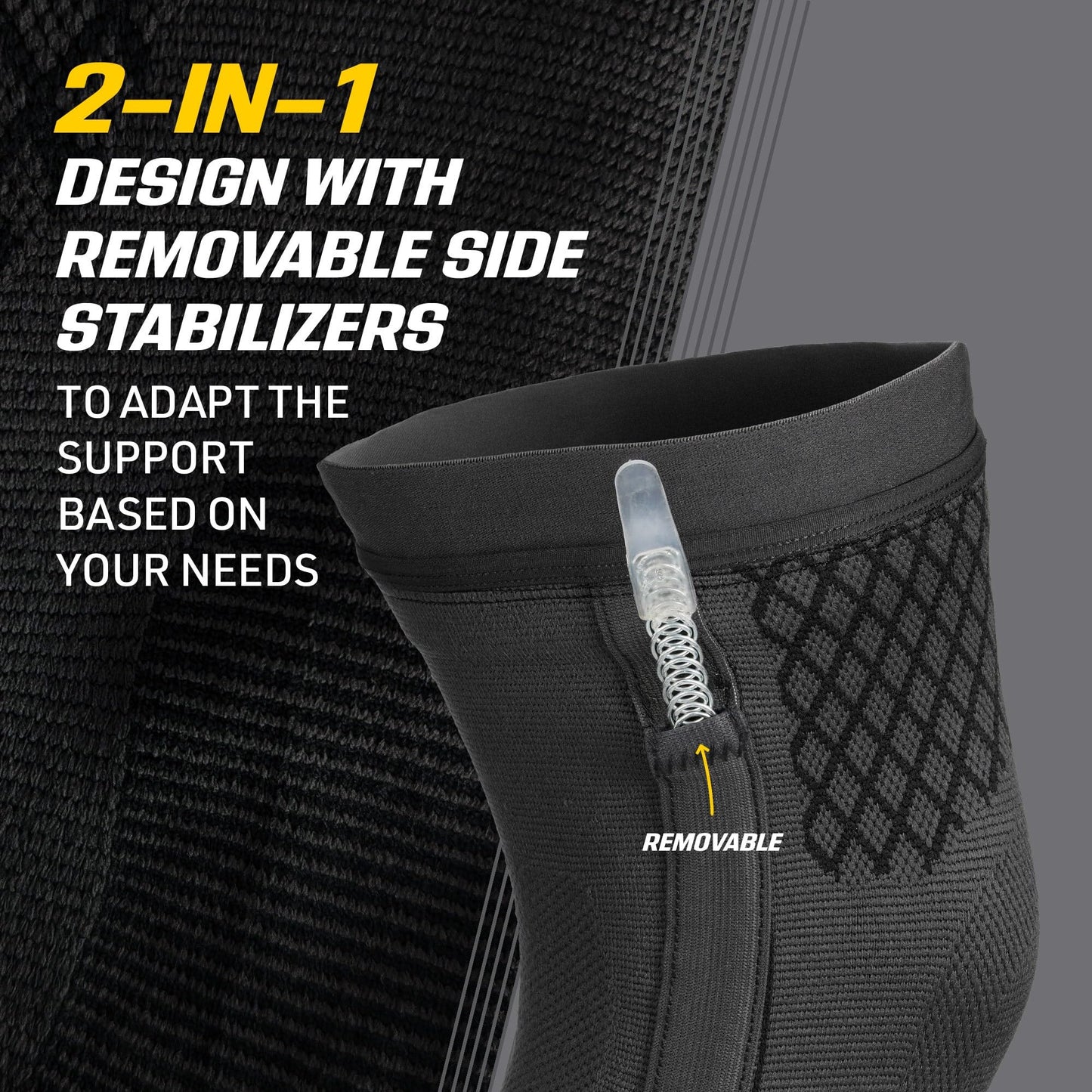 FUTURO™ Premium Compression Knee Sleeve with Stabilizers 49002, Large
