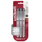 uniball™ Vision Elite Rollerball Pens, Bold Point (0.8mm), Black, 3 Pack