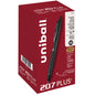 uniball™ 207 Plus+ Retractable Gel Pens, Medium Point (0.7mm), Black, 36 Value Pack