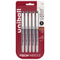 uniball™ Vision Needle Rollerball Pens, Fine Point (0.7mm), Black, 5 Pack