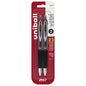 uniball™ 207 Retractable Gel Pens, Micro Point (0.5mm), Black, 2 Pack