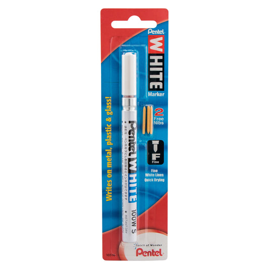 White Marker Permanent Ink Fine Point 1-Pk (100W-S)