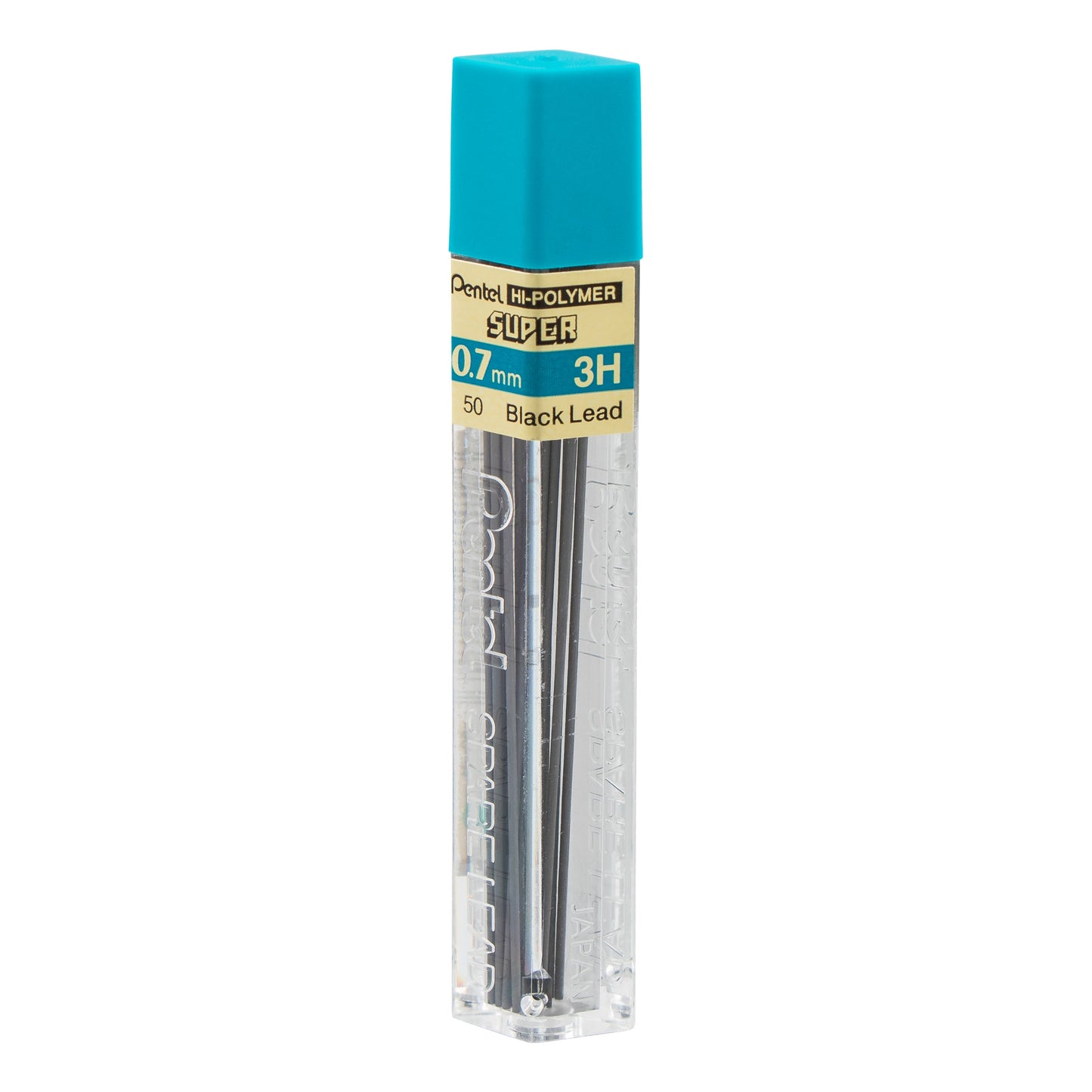 Super Hi-Polymer Lead Refill (0.7mm) Medium, 3H, 12 pcs/Tube (50-3H)