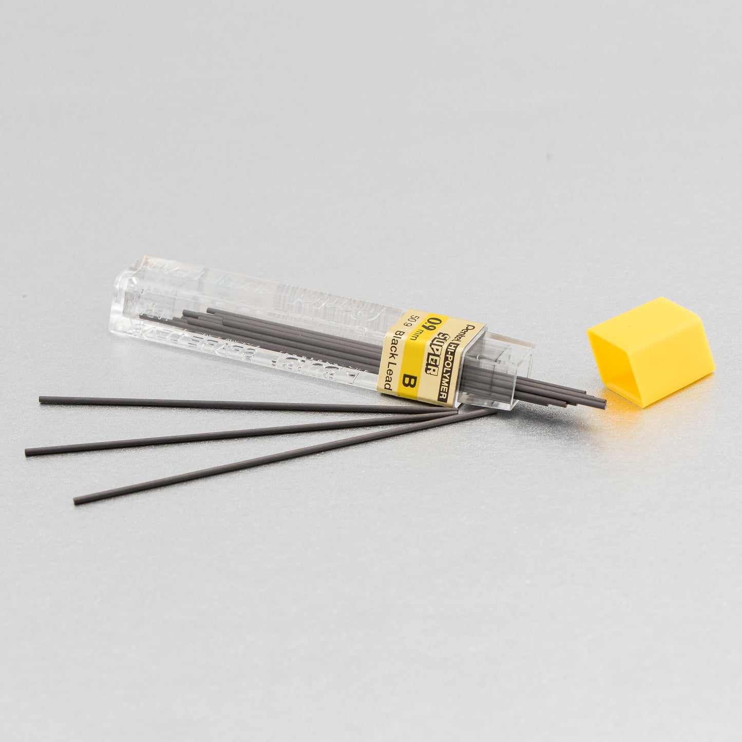 Super Hi-Polymer Lead Refill (0.9mm) Thick, B, 15 pcs/Tube (50-9-B)