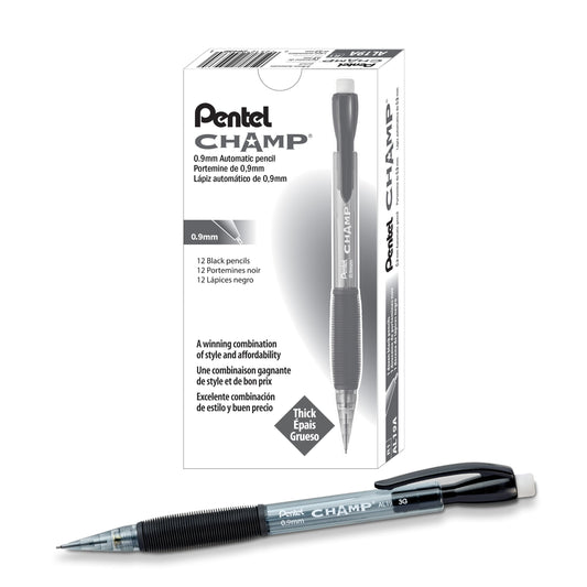CHAMP Mechanical Pencil, (0.9mm), Tinted Black Barrel (AL19A)