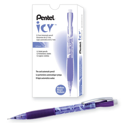 ICY (0.7mm) Mechanical Pencil, Tinted Violet Barrel (AL27TV)