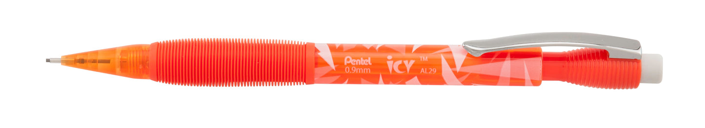 ICY Mechanical Pencil, (0.9mm), Tinted Orange Barrel (AL29TF)