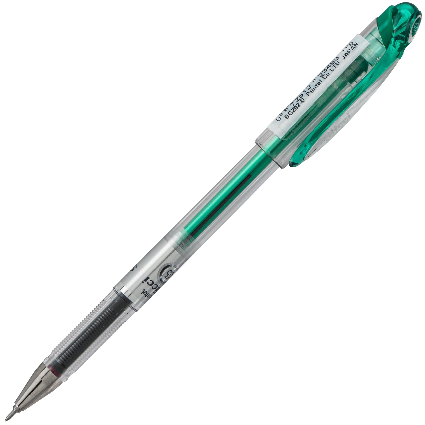 Pentel Arts Slicci (0.25mm) Extra Fine Gel Pen - Green Ink (BG202-D)
