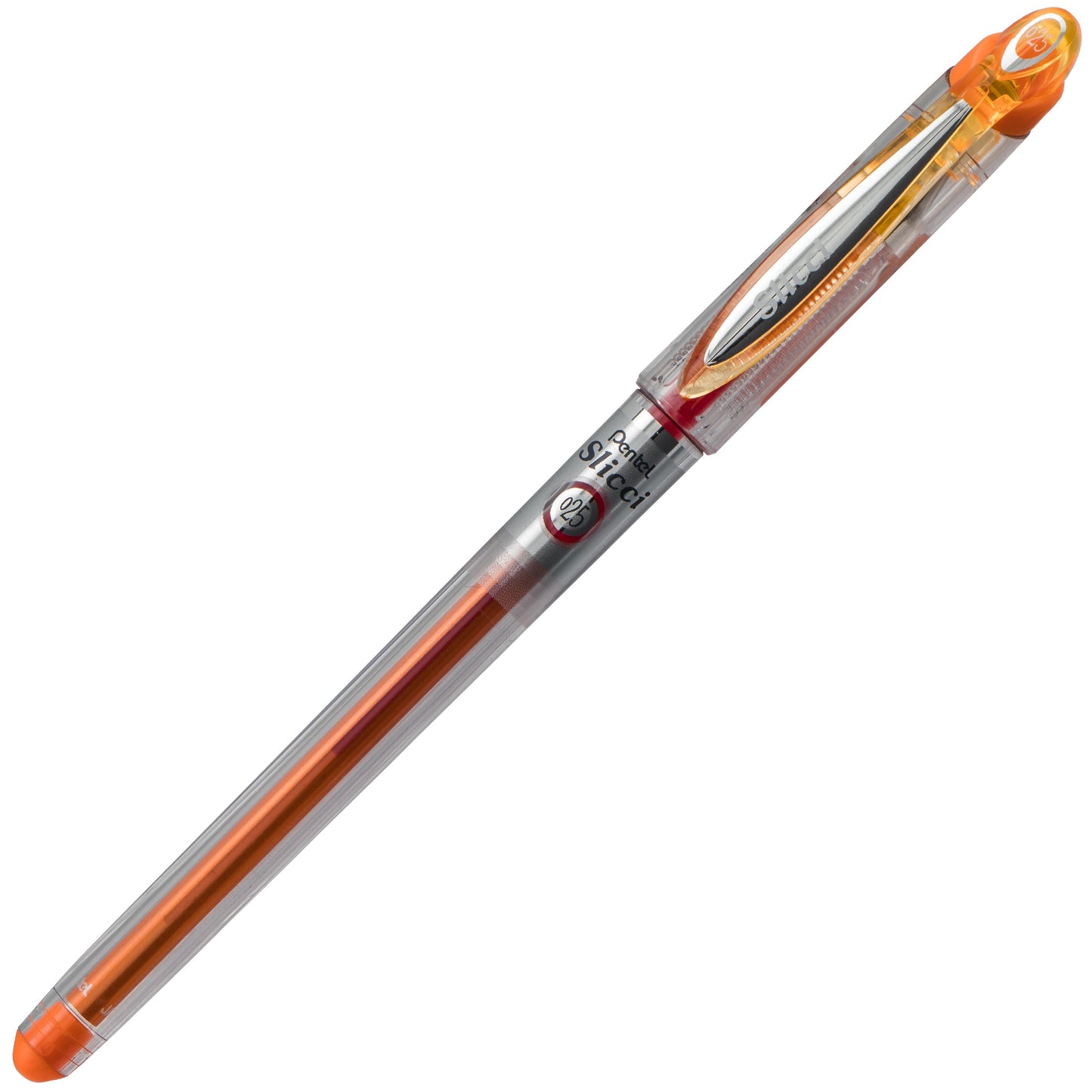 Pentel Arts Slicci (0.25mm) Extra Fine Gel Pen - Orange Ink (BG202-F1)