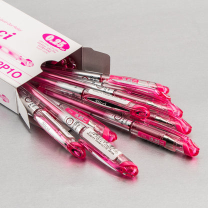 Pentel Arts Slicci (0.25mm) Extra Fine Gel Pen - Pink Ink (BG202-P1)