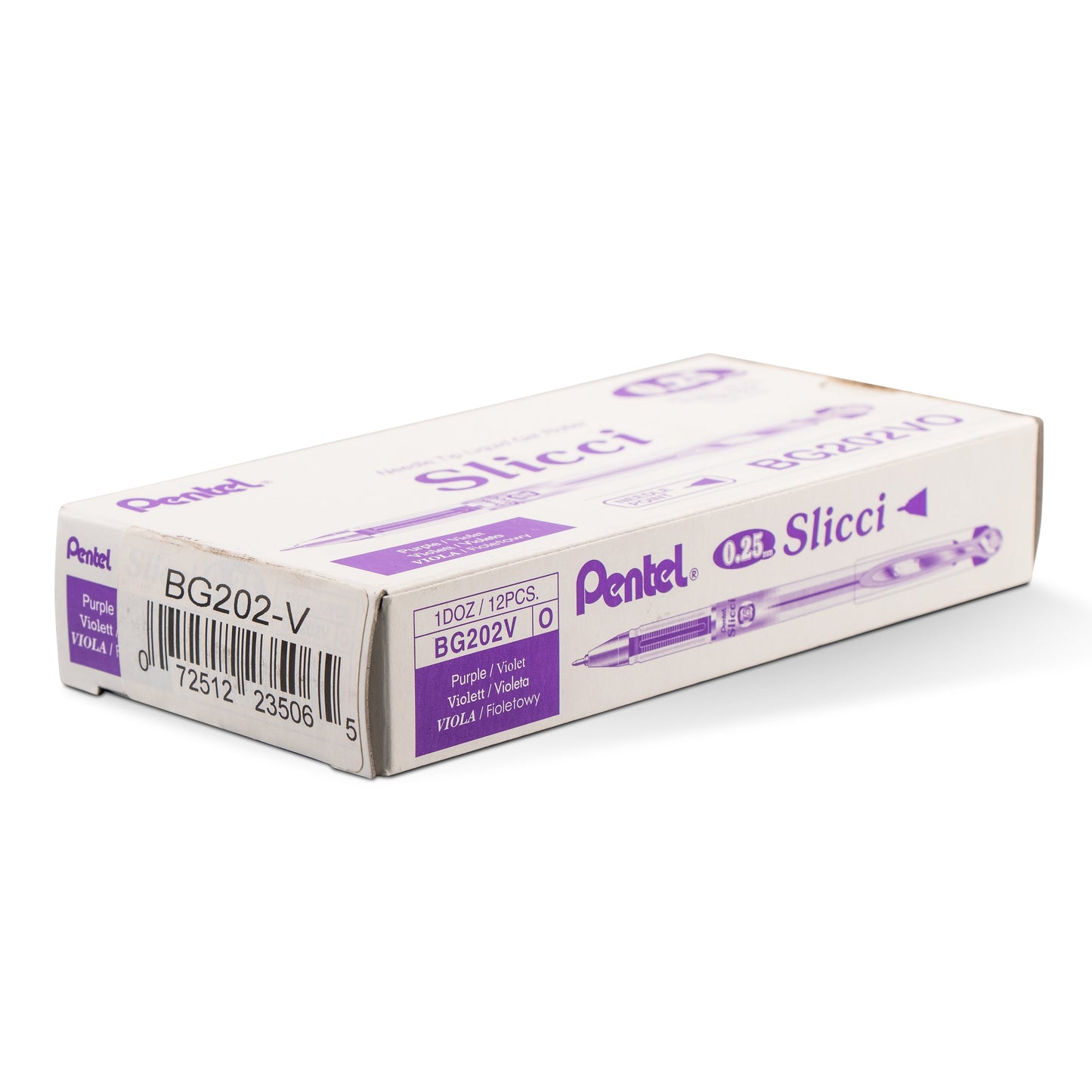 Pentel Arts Slicci (0.25mm) Extra Fine Gel Pen - Violet Ink (BG202-V)