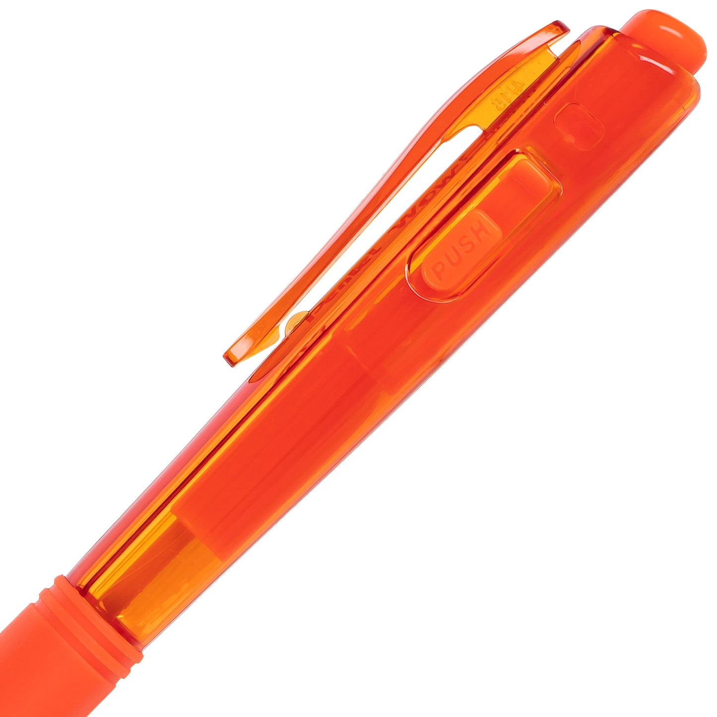 Wow! Retractable Ballpoint Pen, (1.0mm) Medium Line, NEW Ink, Orange Ink (BK440-F)