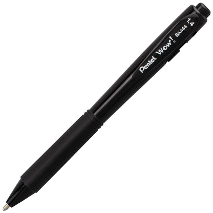 WOW! Ballpoint Pen, (1.4mm), Bold Line, Black Ink (BK444-A)
