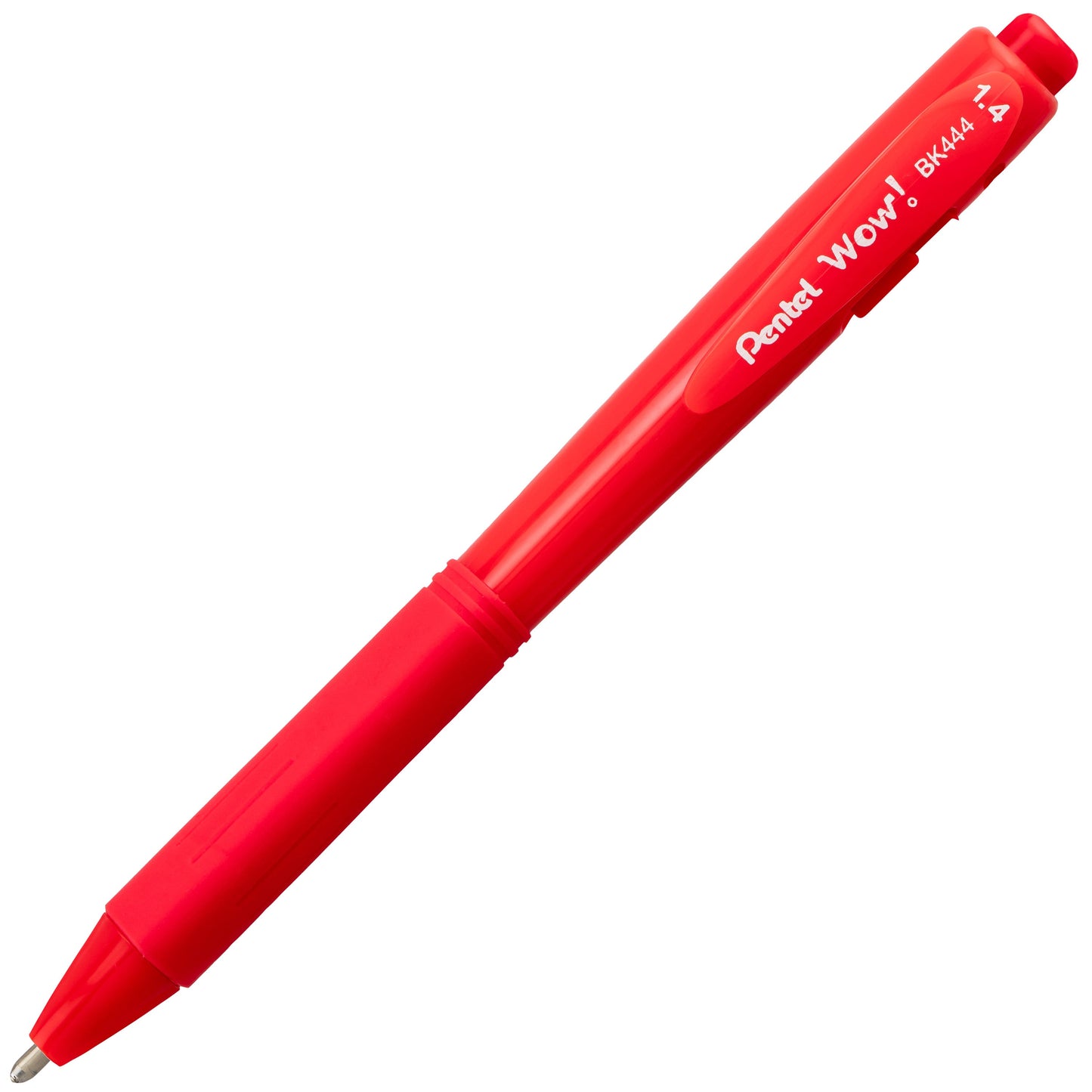 WOW! Ballpoint Pen, (1.4mm), Bold Line, Red Ink (BK444-B)