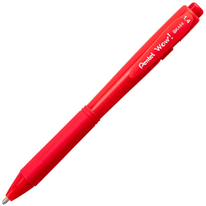 WOW! Ballpoint Pen, (1.4mm), Bold Line, Red Ink (BK444-B)