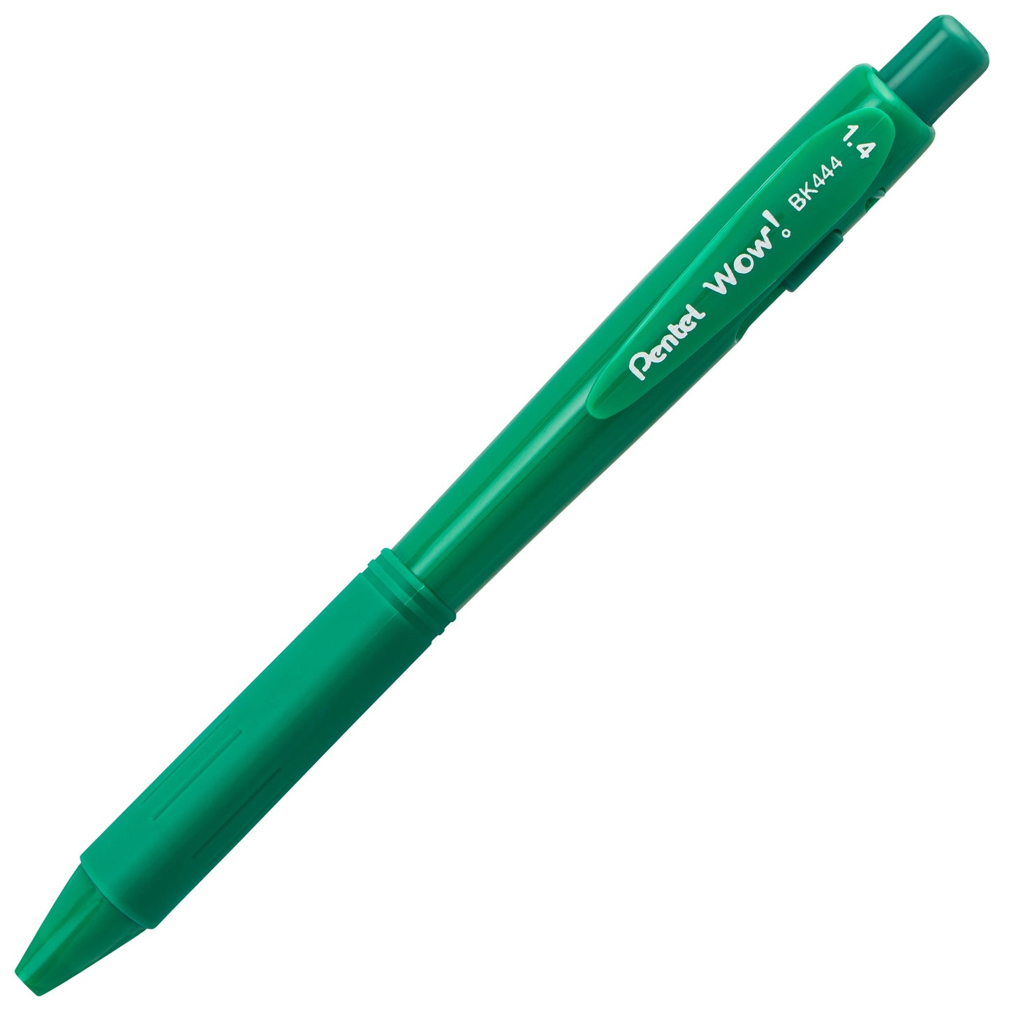 WOW! Ballpoint Pen, (1.4mm), Bold Line, Green Ink (BK444-D)