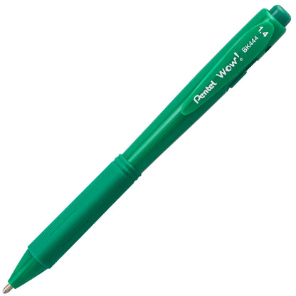 WOW! Ballpoint Pen, (1.4mm), Bold Line, Green Ink (BK444-D)