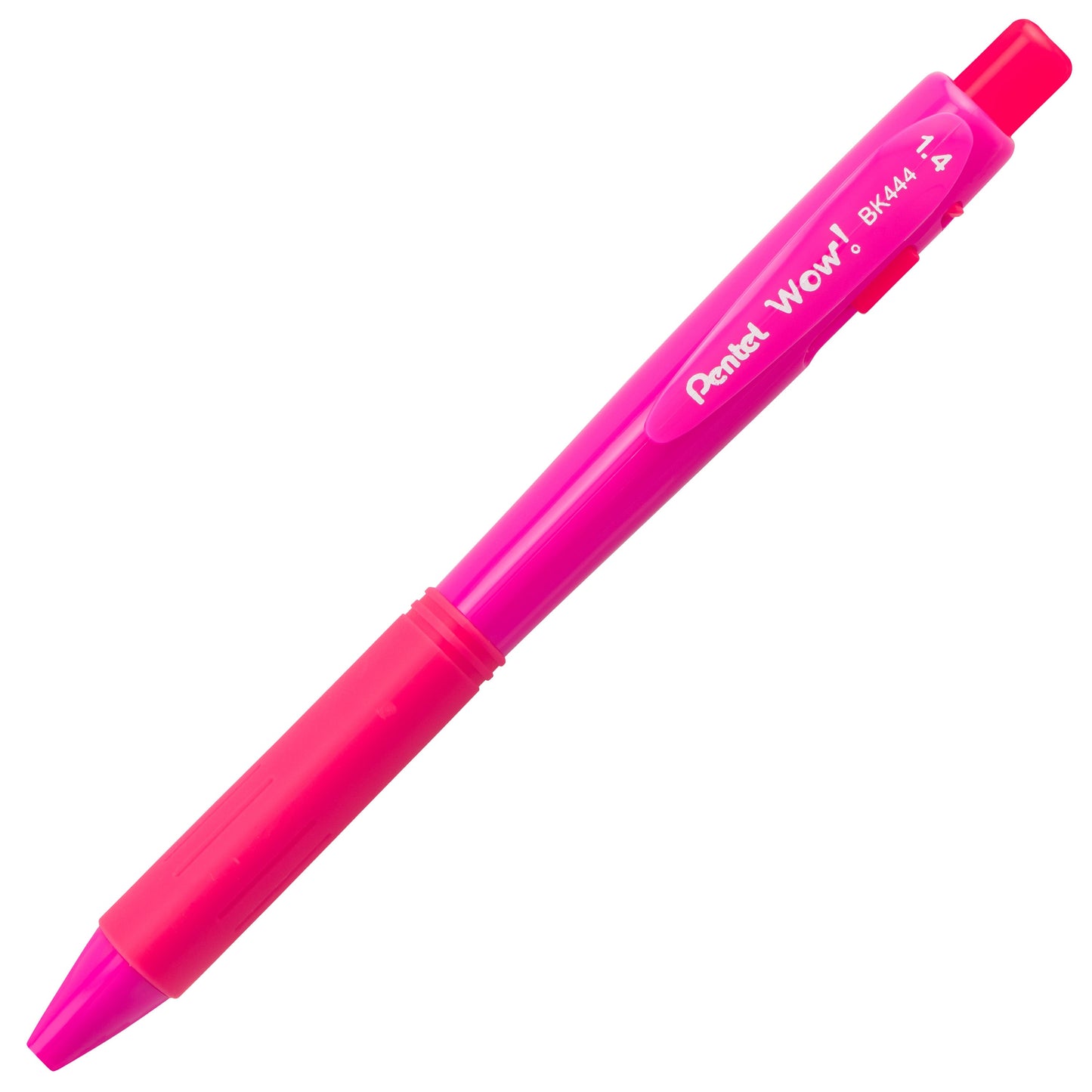WOW! Ballpoint Pen, (1.4mm), Bold Line, Pink Ink (BK444-P)