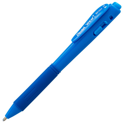 WOW! Ballpoint Pen, (1.4mm), Bold Line, Sky Blue Ink (BK444-S)