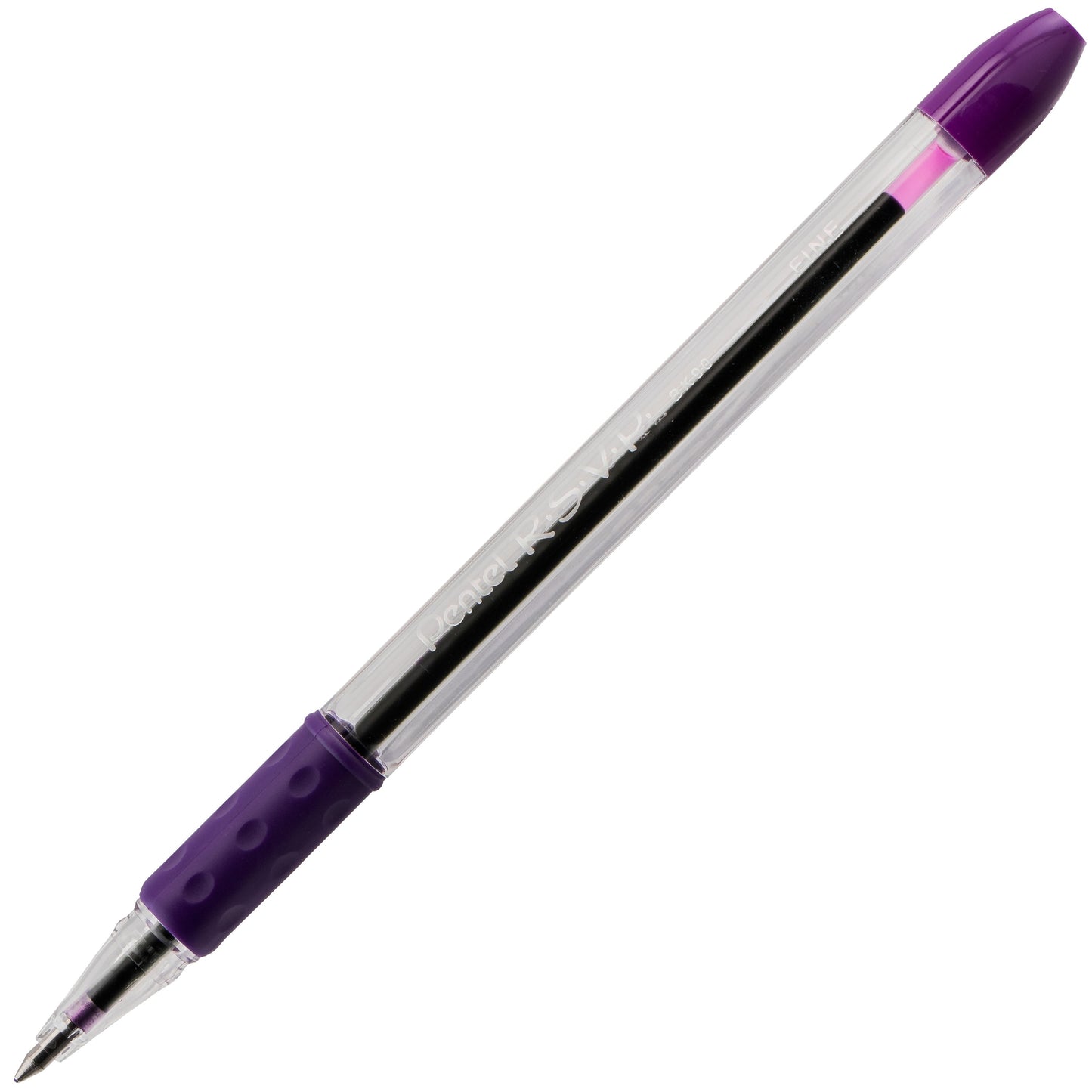 RSVP Ballpoint Pen, (0.7mm) Fine Line, Violet Ink (BK90-V)