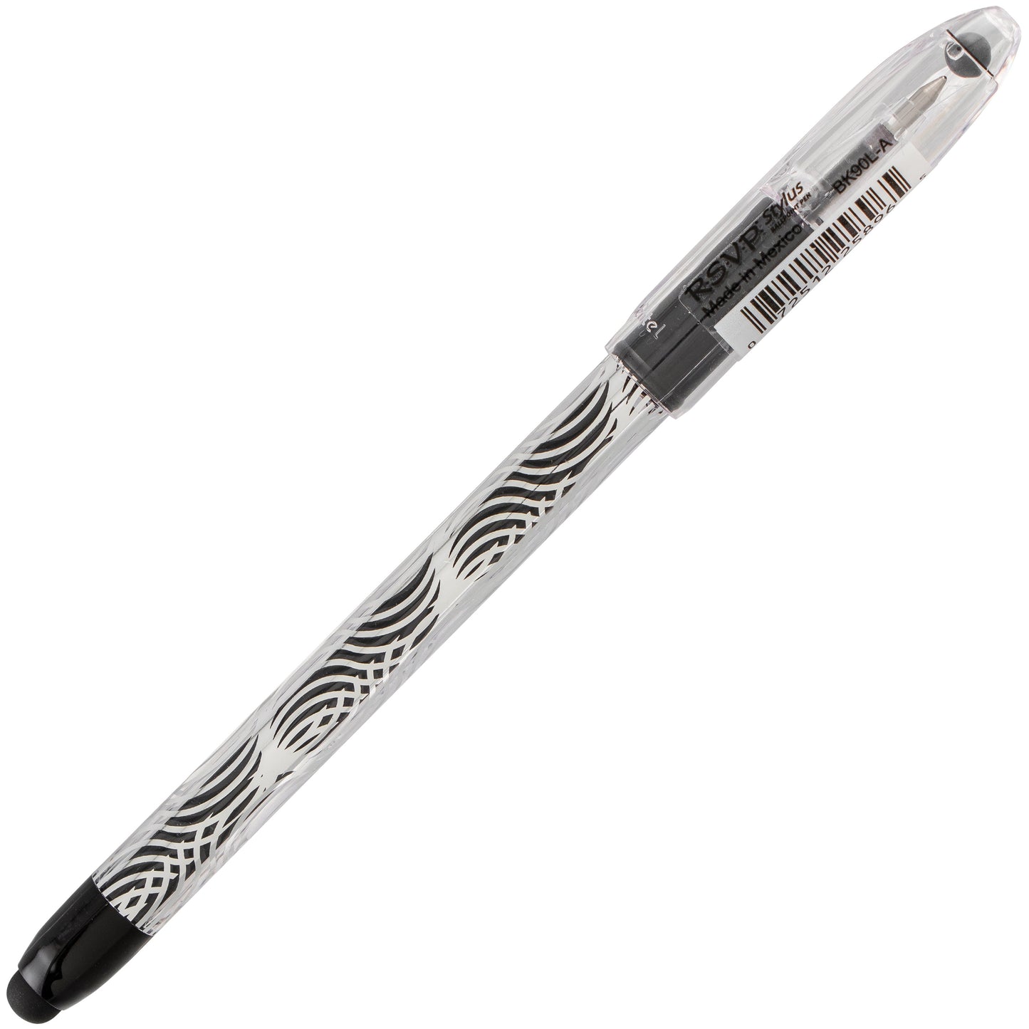 RSVP STYLUS Ballpoint Pen, (0.7mm) Fine Line, Black Ink (BK90L-A)